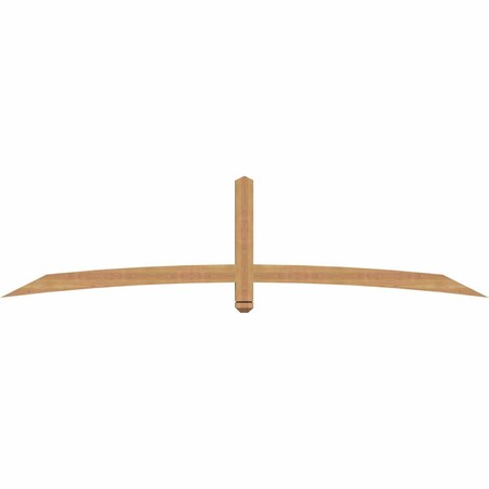 Ekena Millwork Bellingham Timber Gable Bracket, Western Red Cedar, 96"W x 24"H x 3 1/2"D x 3 1/2"F, 6/12 Pitch GBW096X24X0404BEL00SWR